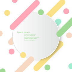 Abstract border, Circle space clipart. Vectors graphic organic background. layer, wave, presentation, flyer, brochure, trendy, curve.