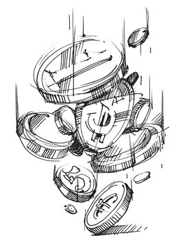 recommend clip art: Money, finance, pennies, coins, cash flow