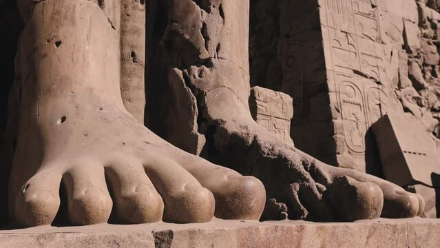 Statues In The Ancient Karnak Temple, Egypt