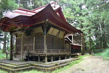 群馬県　吾妻郡　一宮神社　隠れた名所周辺の風景