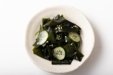 きゅうりとワカメの酢の物