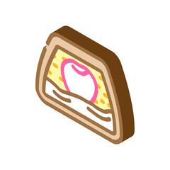 candy cherry isometric icon vector. candy cherry sign. isolated symbol illustration
