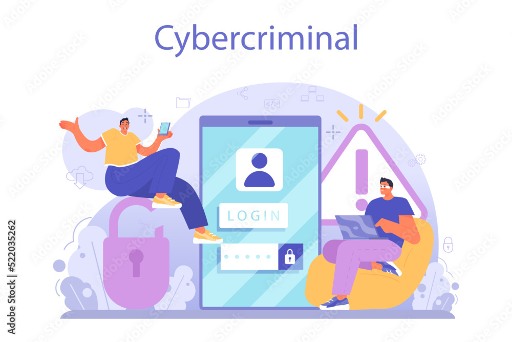 Canvas Prints hacker concept. cyber attack, thief stealing personal data and money