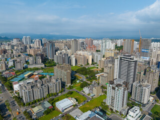 Fototapeta na wymiar Top view of Lin Kou city