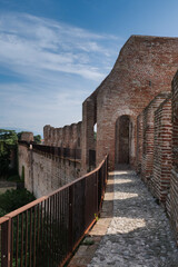 Mura di Cittadella, cammino della guardia - obrazy, fototapety, plakaty