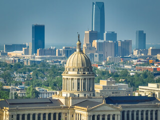 Aerial View of Oklahoma City Capitol Building