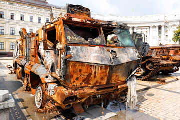 Burnt russian military equipment will always be destroyed on Ukrainian soil.