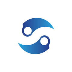 Business corporate S letter logo