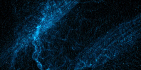 Abstract space background. Accumulation of particles