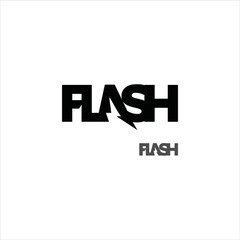 modern logo design for initial flash