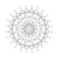 mandala geométrico página para colorear