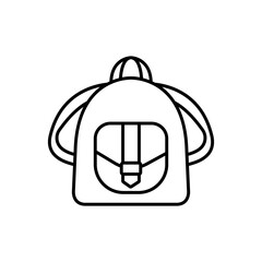 Handbag womens vector icon outline black. EPS 10.. Female crossbody illustration. Flat outline sign. Shop online concept. Ladies casual accessory..... Apparel store symbol. Isolated on white