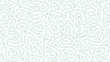Abstract cute doodle spread worms with soft color tones.