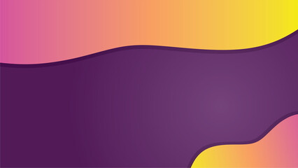 Abstract purple gradient background with curvy blob fluid border.