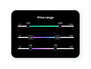 Price range filter