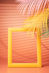 Summer background pink design. - Summer concept..