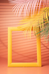 Summer background pink design. - Summer concept..