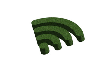 3D Realistic Wifi connection signal icon