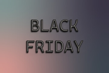 Black Friday sale banner. Modern simple design with black and white typography template for promotion.