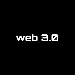Web 3.0 illustration on black background 