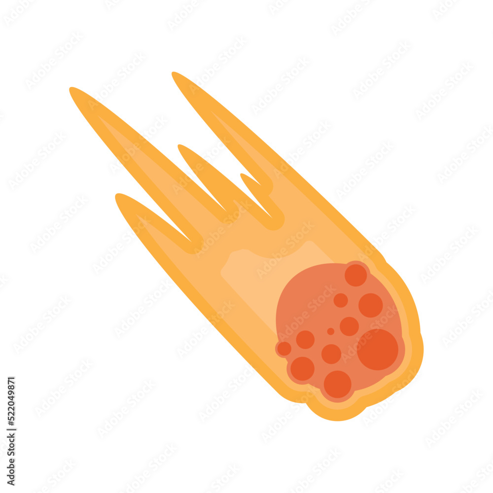 Canvas Prints meteorite onfire space outer