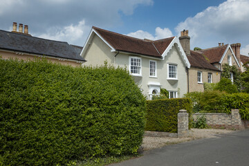 house, cottage, england, long melford, great brittain, suffolk, uk,