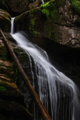 Obraz premium Waterfall on the Black Stream in Hejnice (Černý vodopád) 