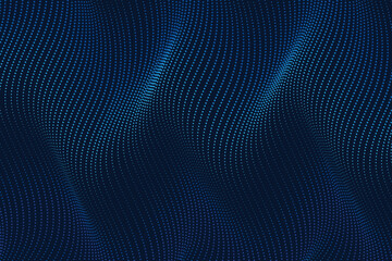 Abstract wavy dotted blue background