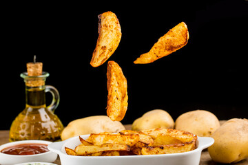 Delicious Fresh Baked Potatoes, Baked Potato Wedges