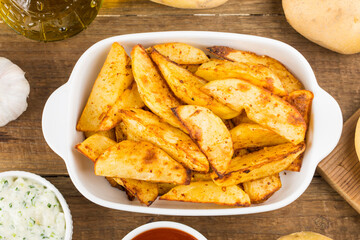 Delicious Fresh Baked Potatoes, Baked Potato Wedges