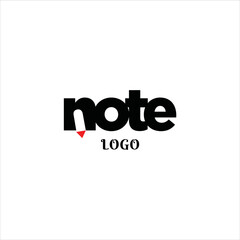 clever logo design idea for note letter