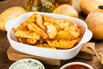 Delicious Fresh Baked Potatoes, Baked Potato Wedges