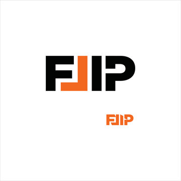 modern logo design for initial flip