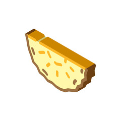 canned pineapple wedges isometric icon vector. canned pineapple wedges sign. isolated symbol illustration