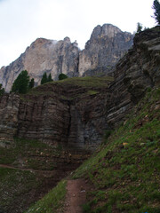 passeggiando in val di fassa, trentino alto adige, italia