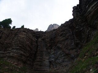 passeggiando in val di fassa, trentino alto adige, italia