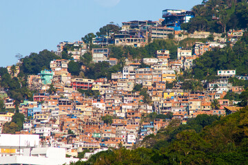 Fototapeta premium Vidigal favela in Rio de Janeiro.