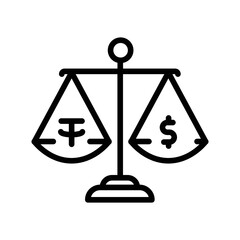Stablecoins line icon. Virtual money.