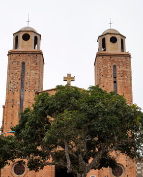 Yali, Antioquia - Colombia. July 24, 2022. Parish of San Antonio de Padua is a religious temple of Catholic worship located in the urban area of the municipality