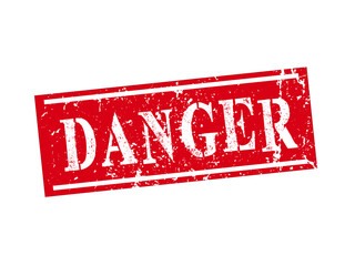 Grunge rubber stamp with word Danger, vector illustration
