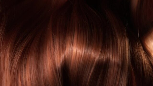 Super Slow Motion Shot of Waving Brown Hair at 1000 fps.