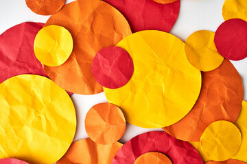 Red, Orange, Yellow paper dots