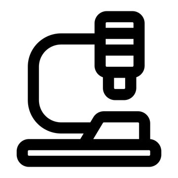 Microscope Icon Outline Style