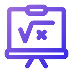 easel icon gradient style