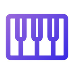 Fototapeta premium piano icon gradient style