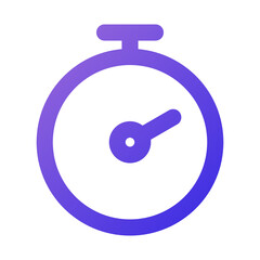 stopwatch icon gradient style