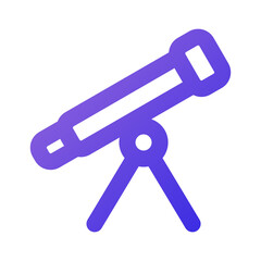 telescope icon gradient style