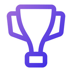 trophy icon gradient style