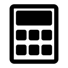 calculator icon solid style