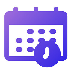 agenda icon gradient style